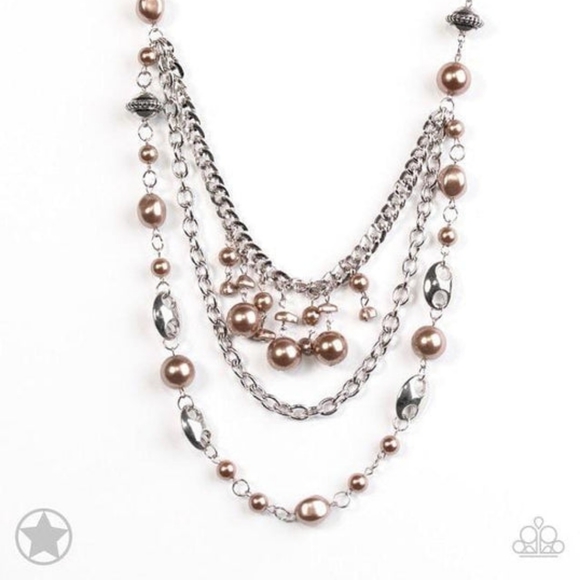 All The Trimmings Brown Necklace - Picture 3 of 3